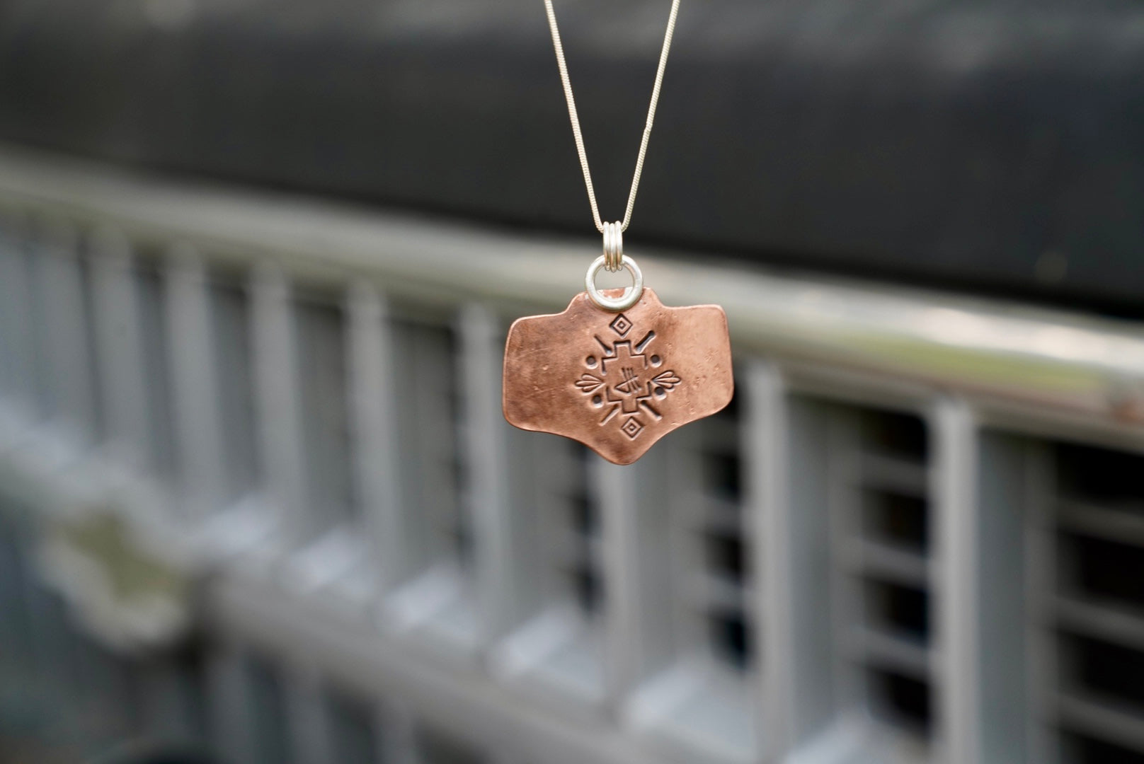 Mixed Metal Chevy Necklace