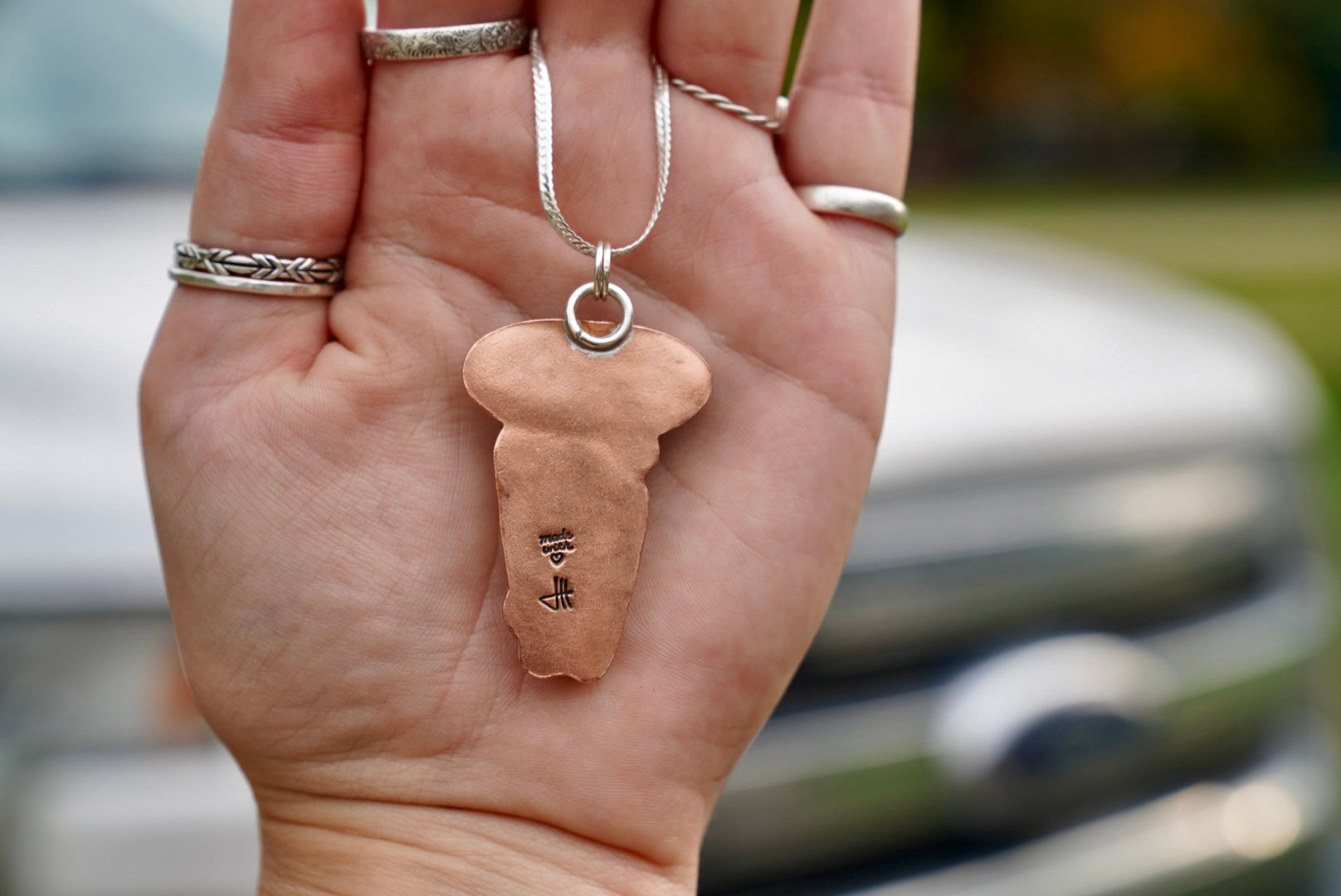 Mixed Metal Ford Necklace