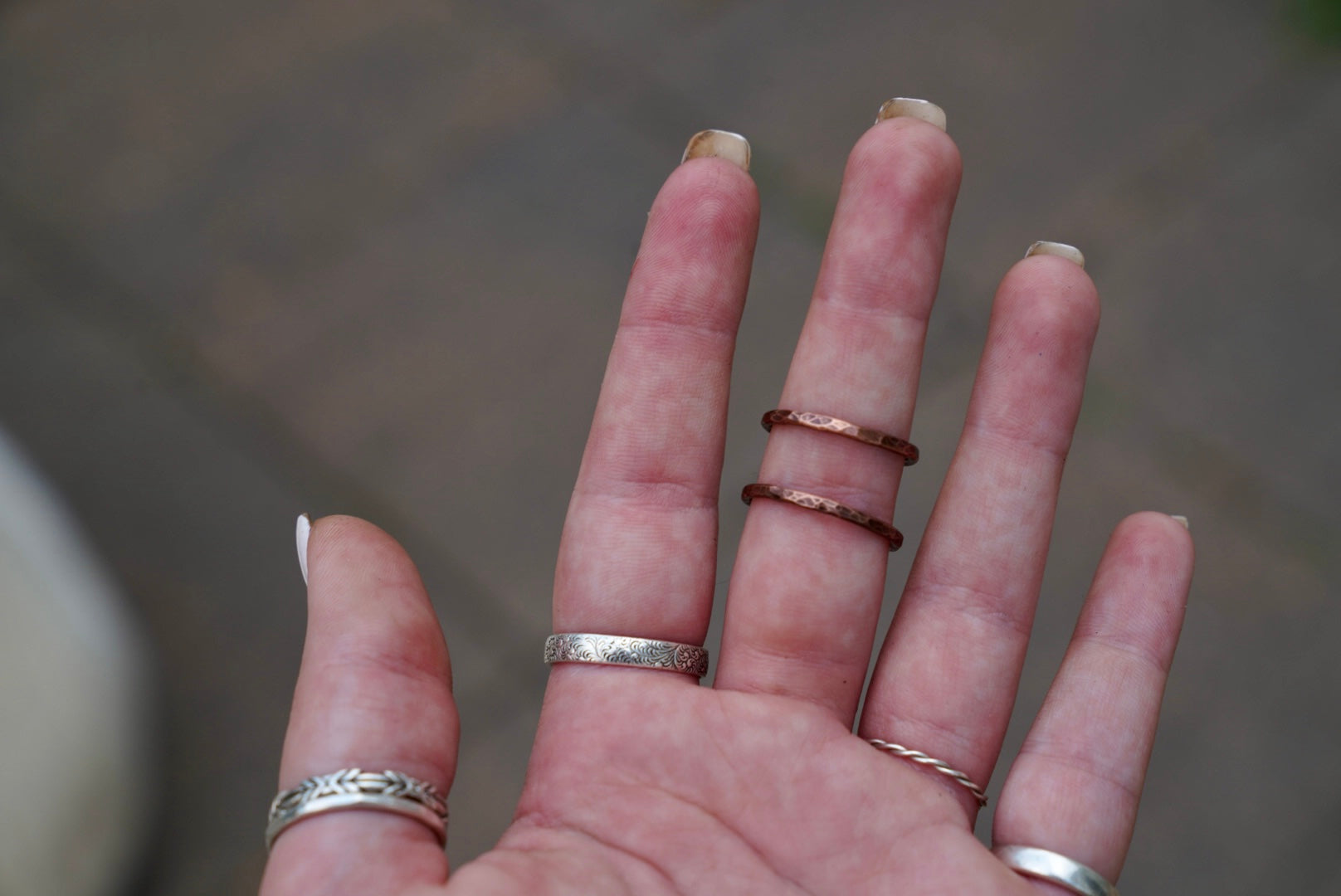 Copper Stacker Ring SIZES 7 & 8