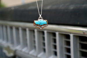 Mixed Metal Chevy Necklace