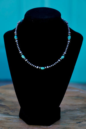 White Water w/4&6mm Beads 16”