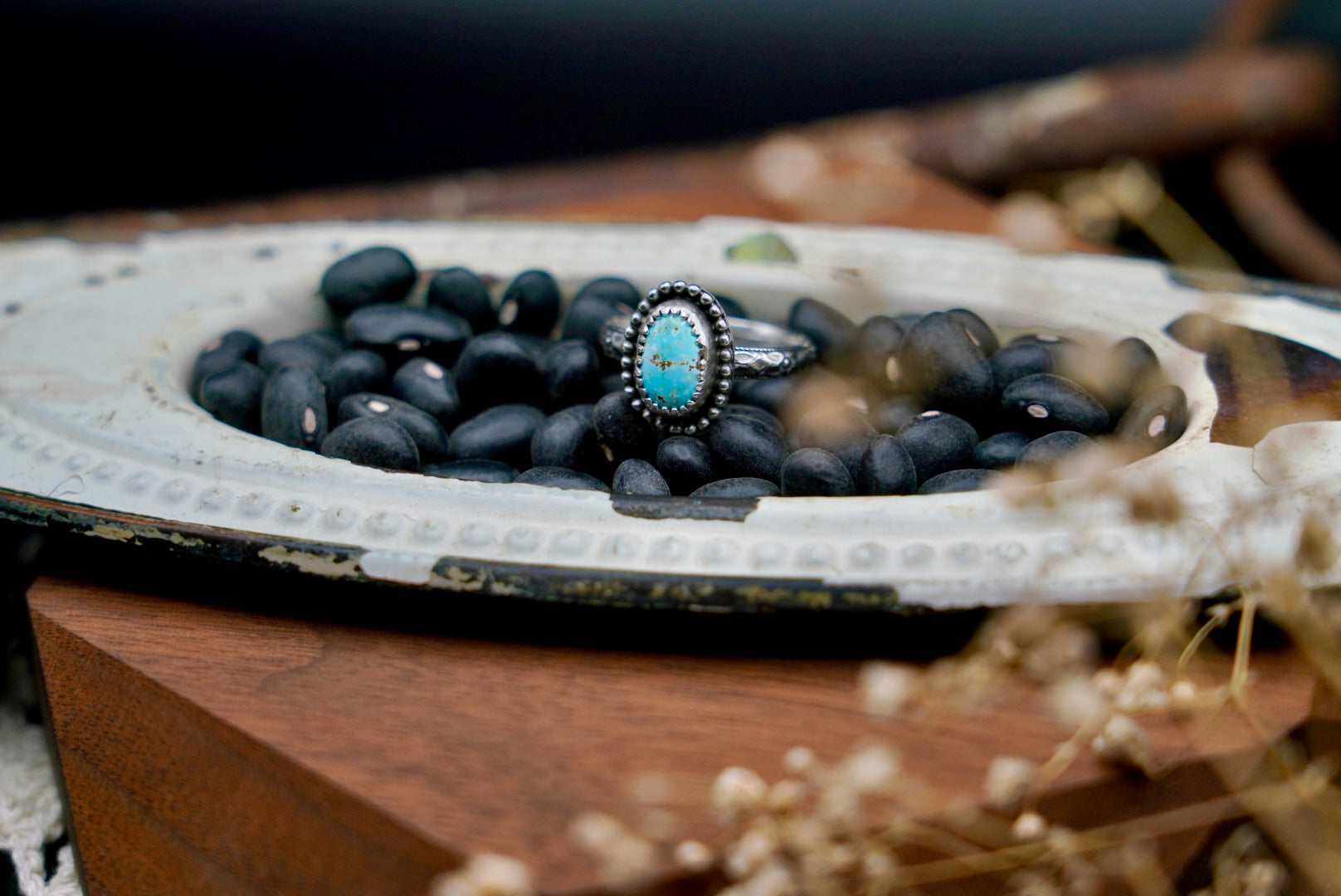 Dry Creek Turquoise Stacker Ring SIZE 5