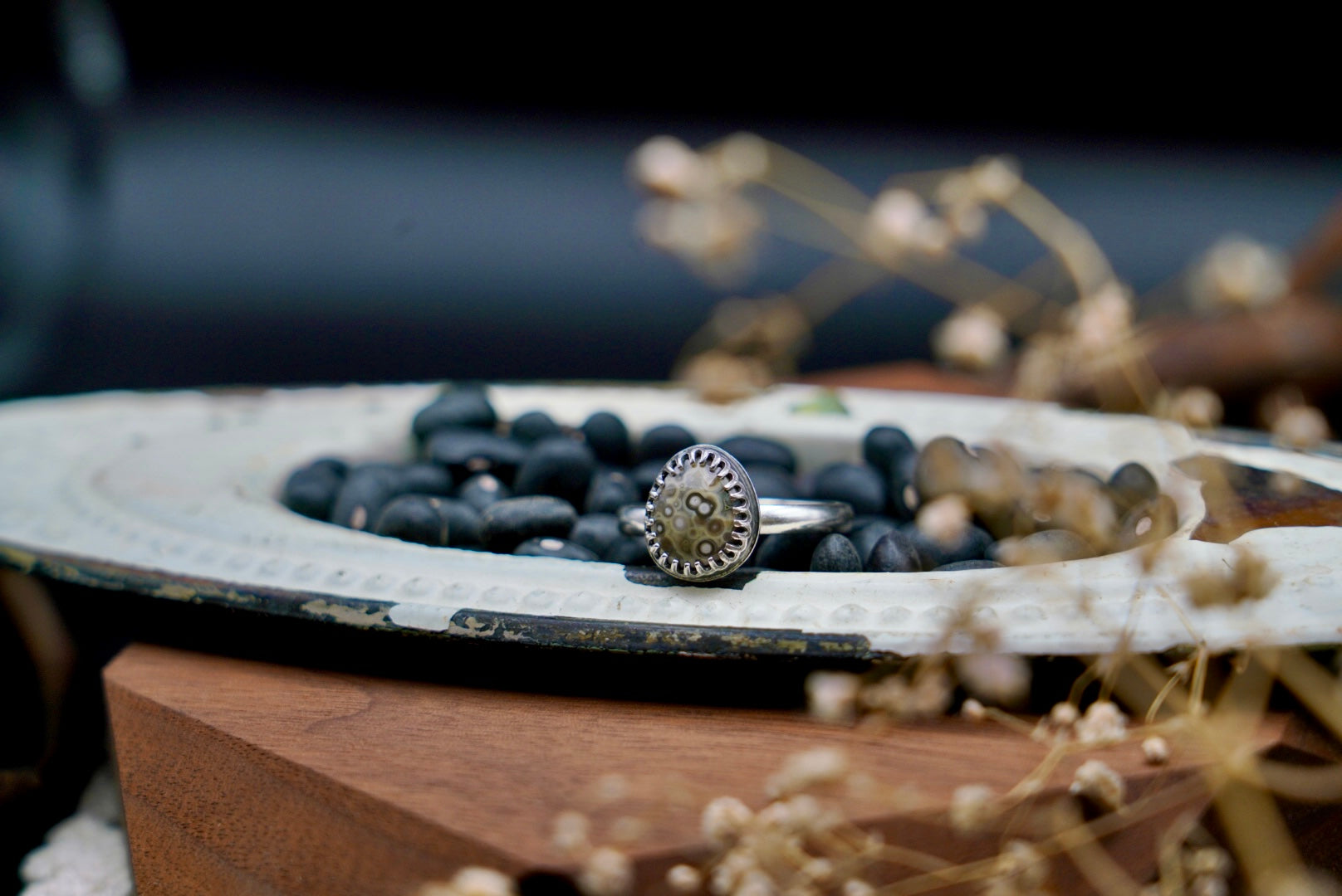 Ocean Jasper Ring SIZE 9