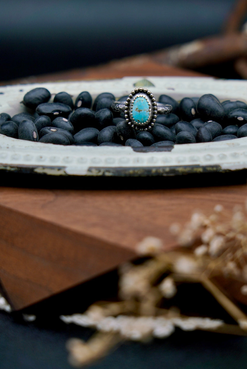 Dry Creek Turquoise Stacker Ring SIZE 5