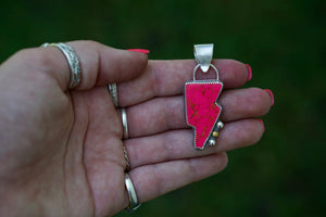Hot Pink Bolt Pendant ONLY