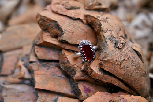 Hessonite Garnet Ring SIZE 9