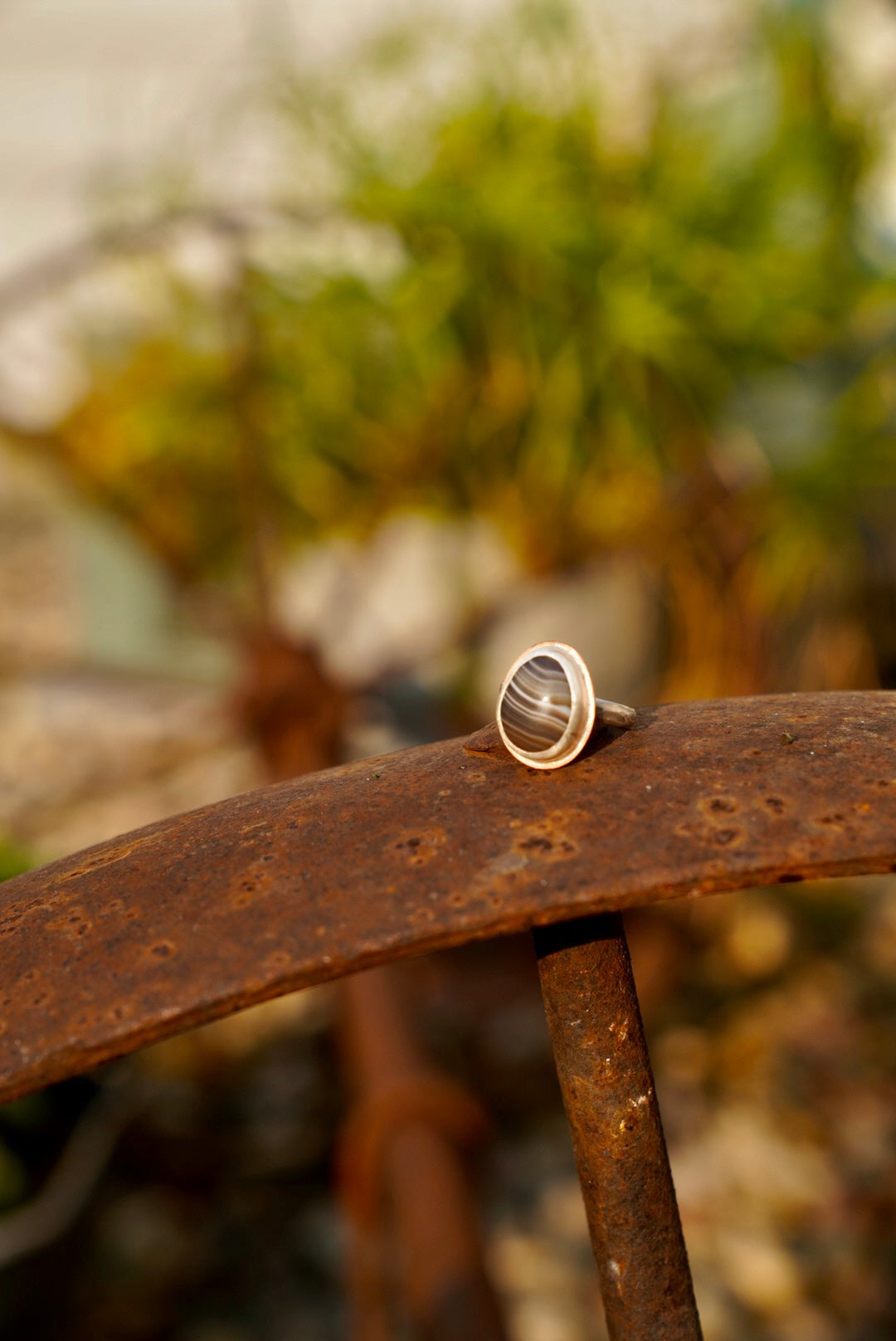 Lake Superior Agate Ring SIZE 6