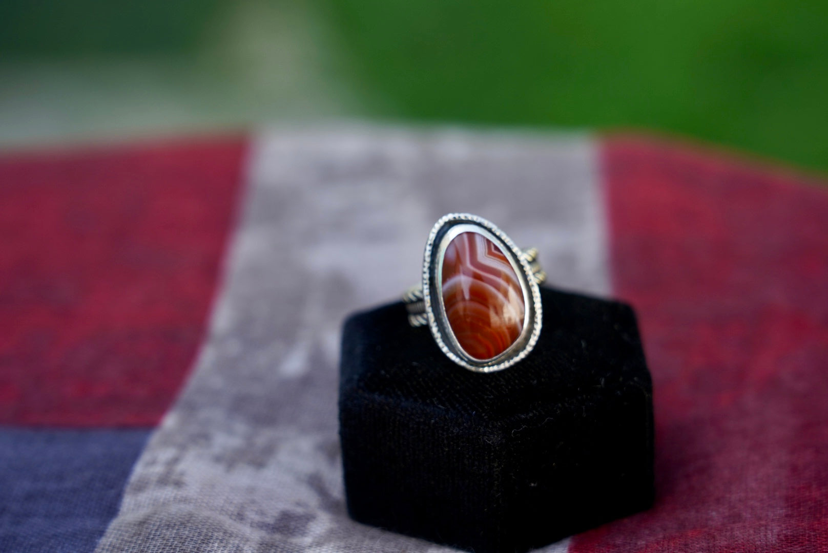 Lake Superior Agate Ring SIZE 7