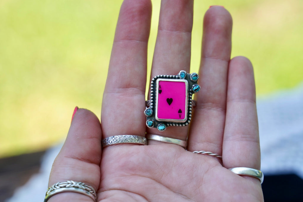 Ace of Hearts Ring Size 8