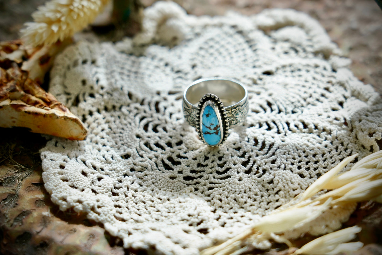 Golden Hills Turquoise Ring SIZE 8