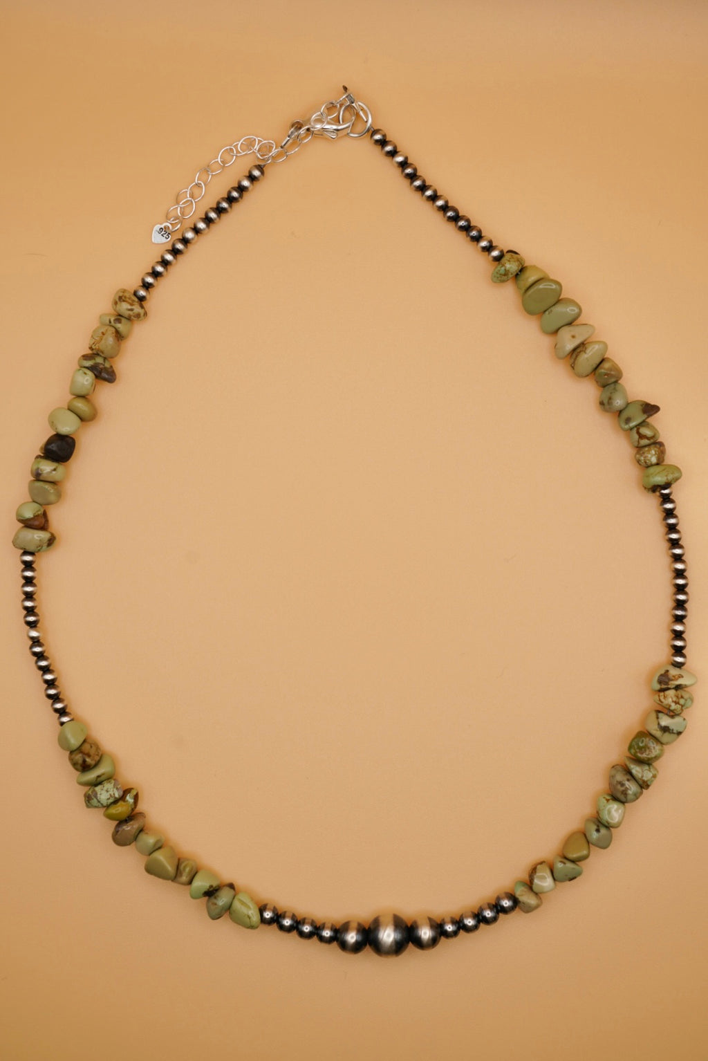 Carico Lake Turquoise 16” w/2.5” Extender Sterling Pearl Necklace