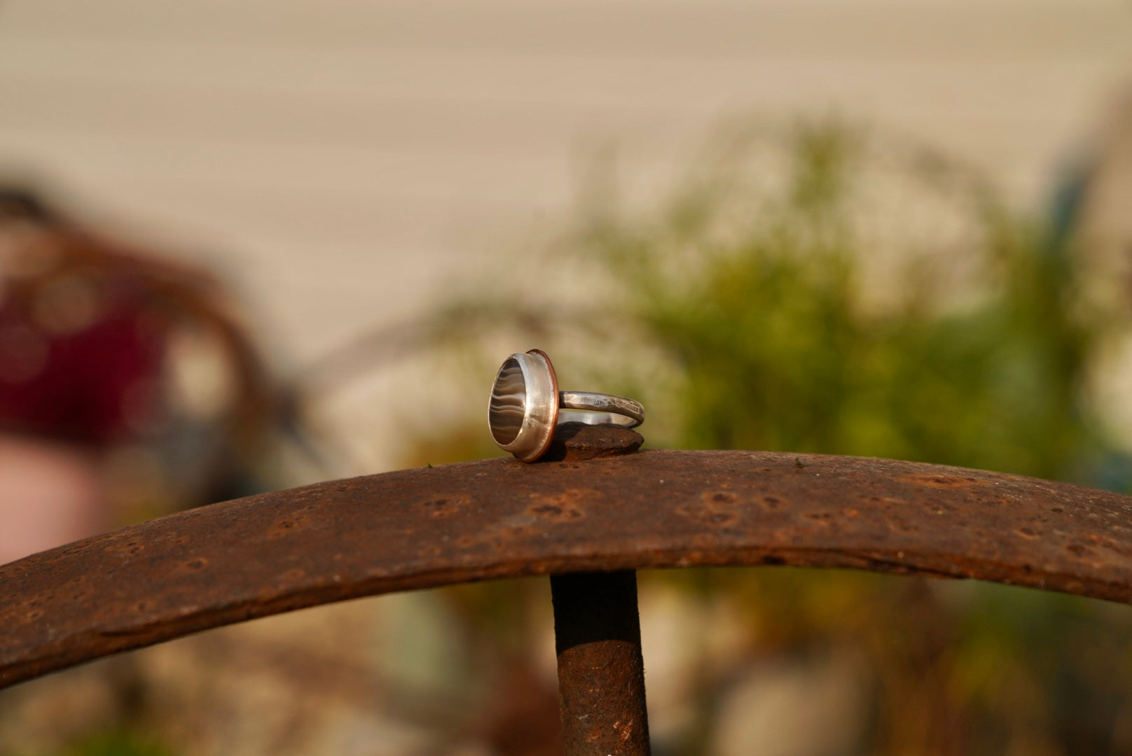 Lake Superior Agate Ring SIZE 6