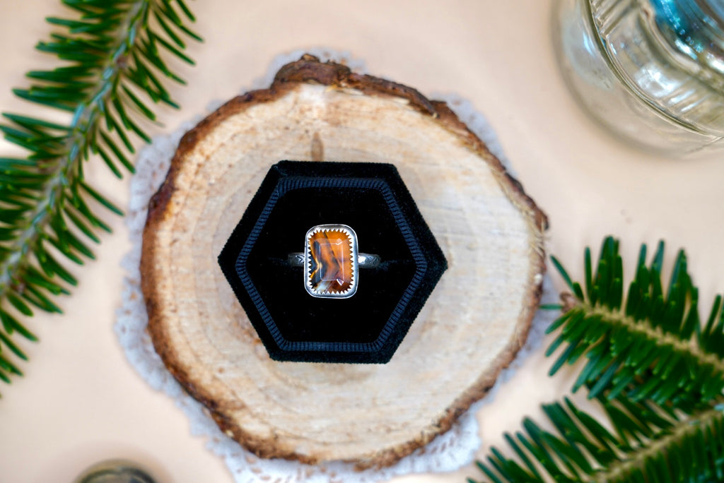 Montana Agate Ring SIZE 7 1/2