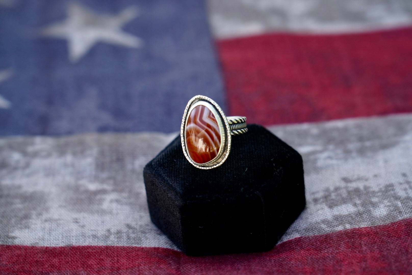 Lake Superior Agate Ring SIZE 7
