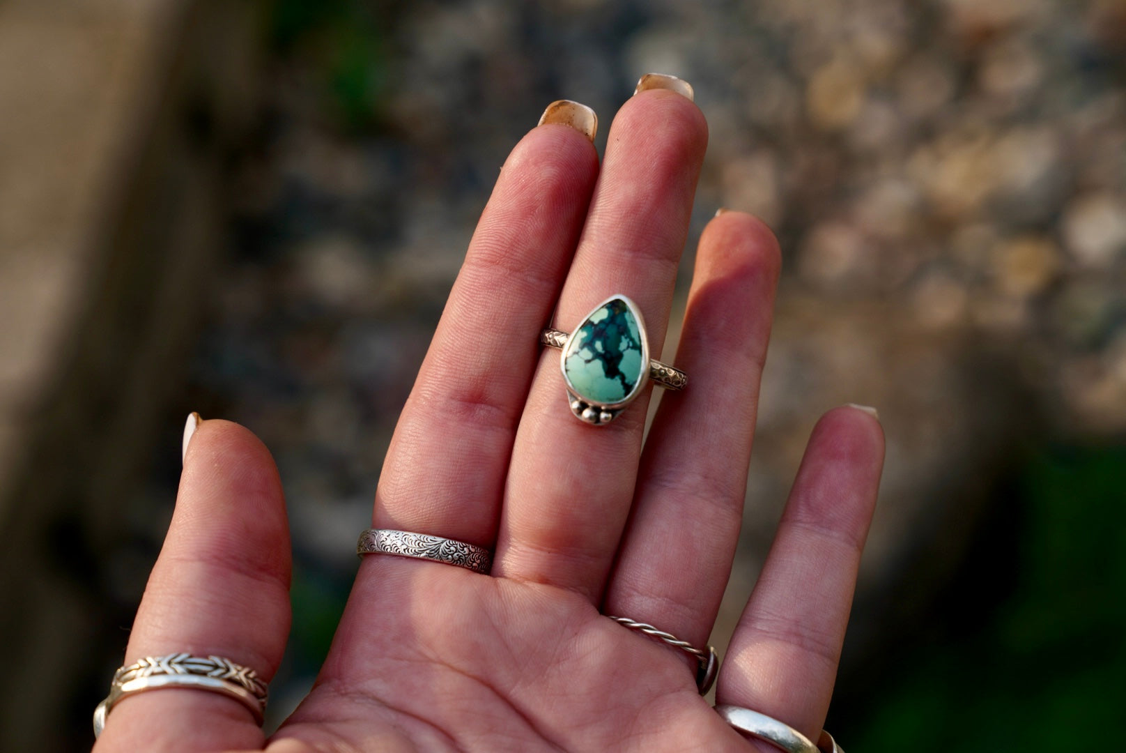 Hubei Turquoise Ring SIZE 9 3/4
